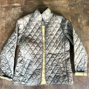 LANDS END FALL/SPRING JACKET GREEN YELLOW